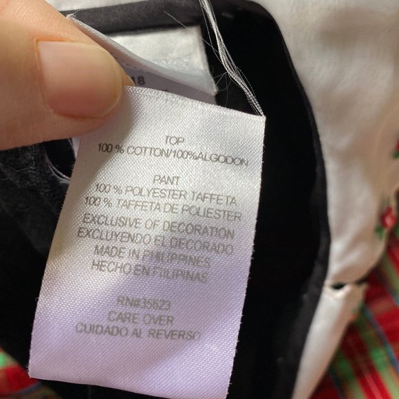 Vintage Carter’s Red Plaid Taffeta Bubble Romper Christmas Holiday Size 18 Mo - Picture 8 of 8